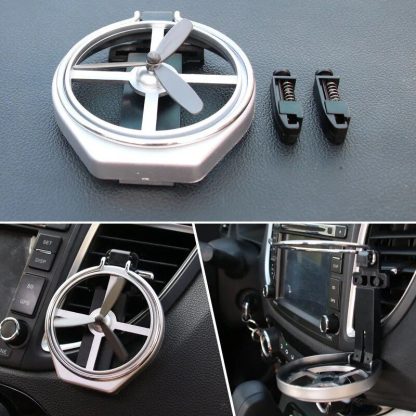 Universal Folding Car Air-Outlet Beverage Holder with Fan - Image 4