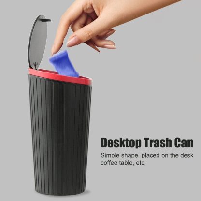 Compact Car Trash Bin with Press Lid - Image 6