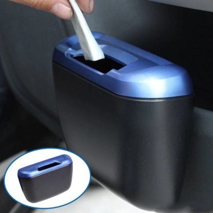 Universal Car Side Door Storage Trash Bin with Rolling Cover - Image 4