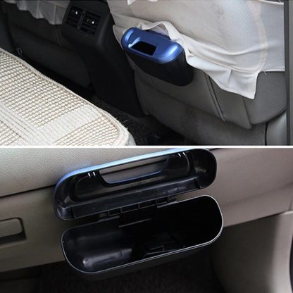 Universal Car Side Door Storage Trash Bin with Rolling Cover - Image 2