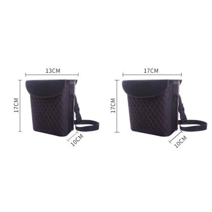 Waterproof PU Leather Car Trash Can - Image 4