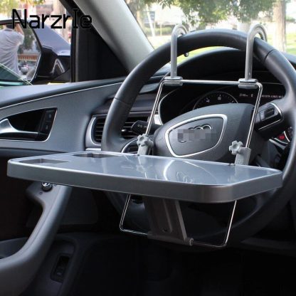 Universal Car Desk and Laptop Holder with Steering Wheel Tray - Image 4