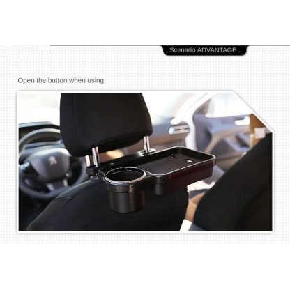 Foldable Car Storage Tray with Dual-Seat Cup & Phone Holder - Image 7