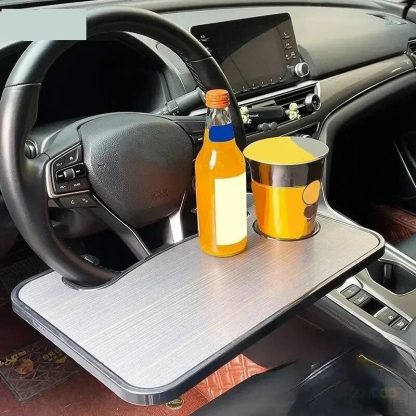 Multi-Functional Car Steering Wheel Desk Tray - Image 2