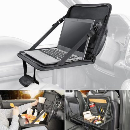 Universal Foldable Car Work Table and Laptop Holder - Image 2