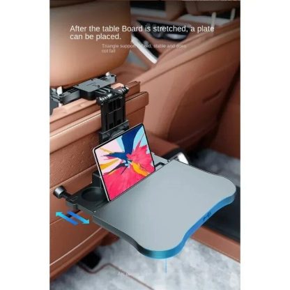 360° Rotating Car Dining & Computer Tray with Beverage Holder - Image 6