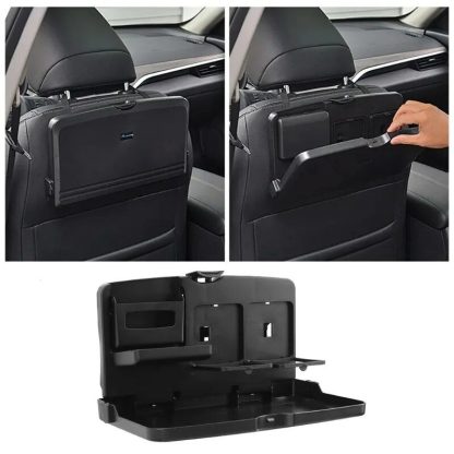 Universal Back Seat Car Tray for Food, Drinks, and Phones - Image 3