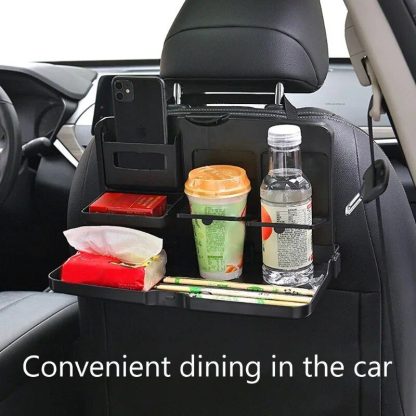 Universal Back Seat Car Tray for Food, Drinks, and Phones - Image 6