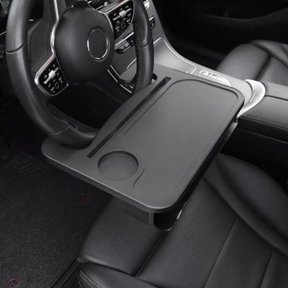 Multi-Use Car Steering Wheel Tray & Seat Gap Organizer - Image 3