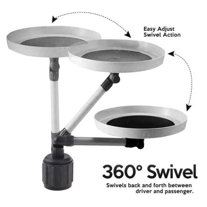 360° Rotating Car Tray Table for Convenient Dining - Image 3