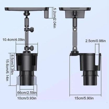 2-in-1 Universal Car Tray and Cup Holder Expander - Image 7