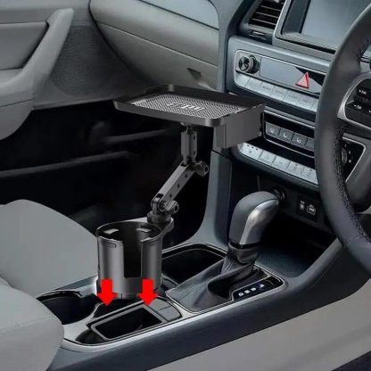 2-in-1 Universal Car Tray and Cup Holder Expander - Image 5