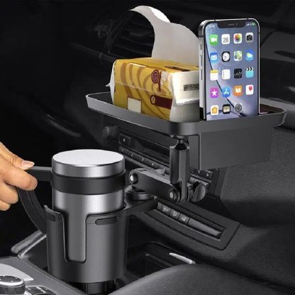 2-in-1 Universal Car Tray and Cup Holder Expander - Image 4