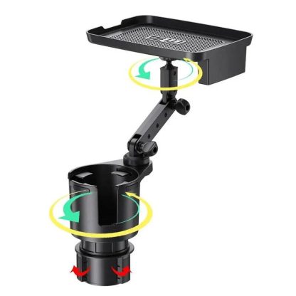 2-in-1 Universal Car Tray and Cup Holder Expander - Image 2