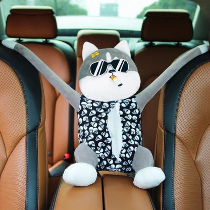 Cute Cartoon Car Tissue Holder - Sun Visor & Armrest Compatible - Image 4