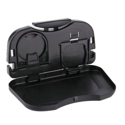 Universal Folding Car Cup Holder & Storage Box for Rear Seat - Image 2