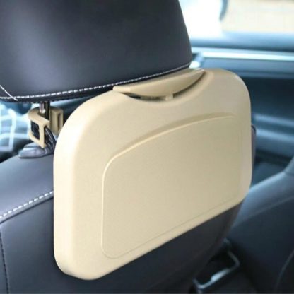 Universal Folding Car Cup Holder & Storage Box for Rear Seat - Image 5