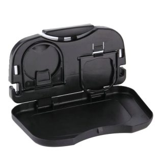 Universal Folding Car Cup Holder & Storage Box for Rear Seat