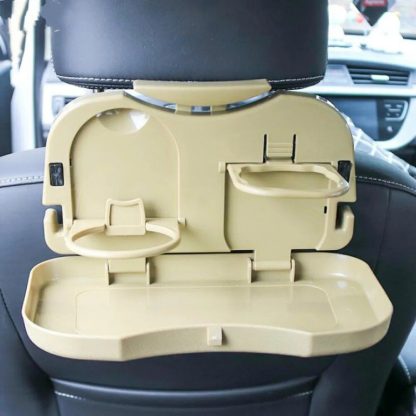 Universal Folding Car Cup Holder & Storage Box for Rear Seat - Image 4