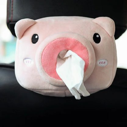 Adorable Plush Animal Car Tissue Holder - Napkin Dispenser for Auto & Home - Image 6