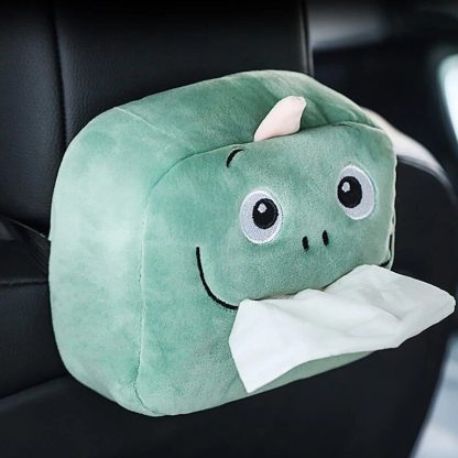 Adorable Plush Animal Car Tissue Holder - Napkin Dispenser for Auto & Home - Image 4