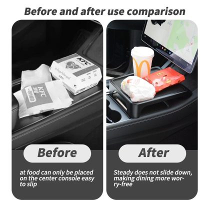 Portable Central Control Car Dinner Plate for Tesla Model 3/Y (2019-2023) - Image 4