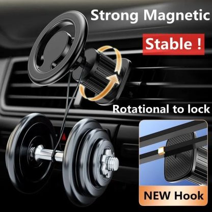 Universal Magnetic Car Phone Holder with 360° Rotation - Image 4