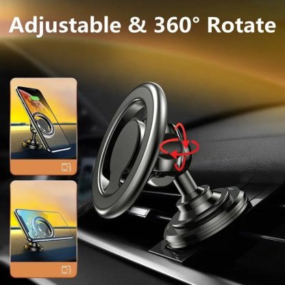 Universal Magnetic Car Phone Holder with 360° Rotation - Image 5