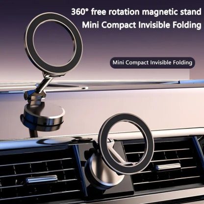 Magnetic Navigation Mobile Phone Car Holder for iPhone - [18 Strong Magnet] 360° Rotation - Image 2