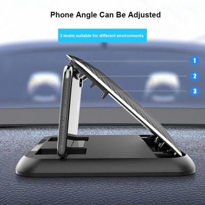 Universal Dashboard Car Phone Holder with Anti-Slip Silicone Suction - Image 5