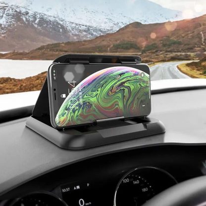 Universal Dashboard Car Phone Holder with Anti-Slip Silicone Suction - Image 2