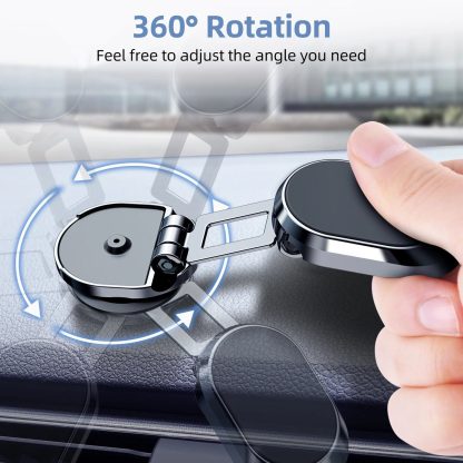 Universal 360° Rotatable Blue Car Air Vent Magnetic Phone Mount for 4-6" Devices - Image 3