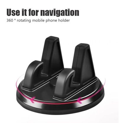 360° Rotatable Anti-Slip Car Phone Mount – Universal Dashboard GPS Holder - Image 2