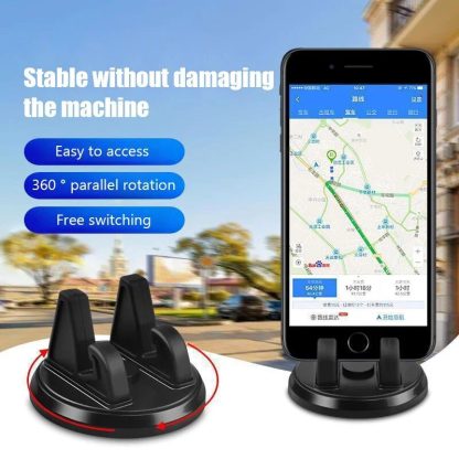 360° Rotatable Anti-Slip Car Phone Mount – Universal Dashboard GPS Holder - Image 3