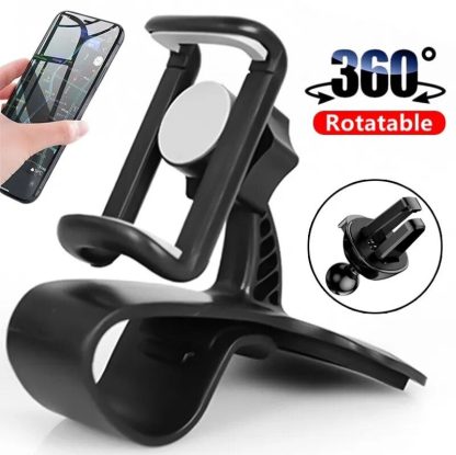 360° Rotatable Dashboard Car Phone Holder - Universal Fit for Smartphones - Image 2