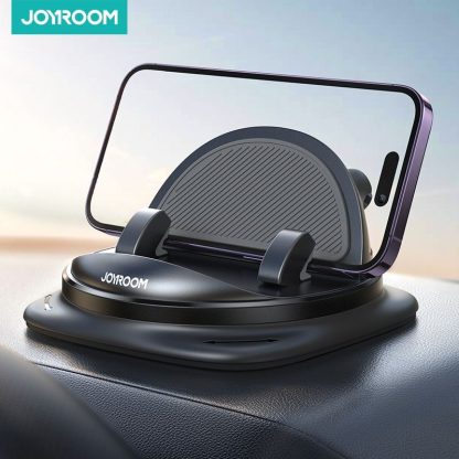 Universal 360° Rotatable Silicone Car Dash Phone Holder with Cable Management - Image 2