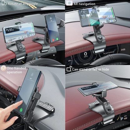 360° Rotating Universal Car Phone Holder with Multi-Placement and Anti-Slip Grip - Image 7