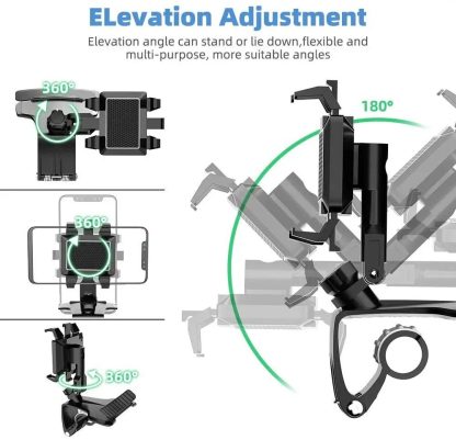 360° Rotating Universal Car Phone Mount - Dashboard & Mirror Holder - Image 4