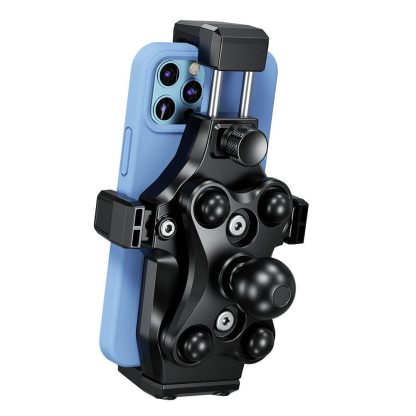 360° Rotating Shockproof Bike & Motorcycle Phone Mount for 4.7-7.2 Inch Devices - Image 2