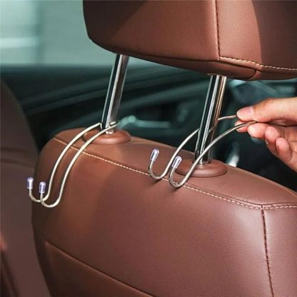 Car Seat Back Metal Hook: Hidden Organizer for Bags & Coats - Image 2