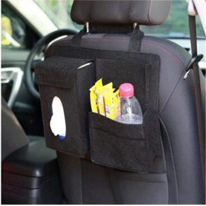 Multi-Function Felt Car Seat Back Organizer - Image 2