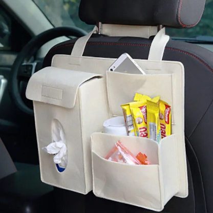 Multi-Function Felt Car Seat Back Organizer - Image 6