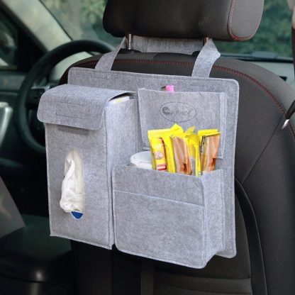 Multi-Function Felt Car Seat Back Organizer - Image 5