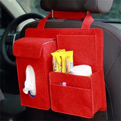 Multi-Function Felt Car Seat Back Organizer - Image 4