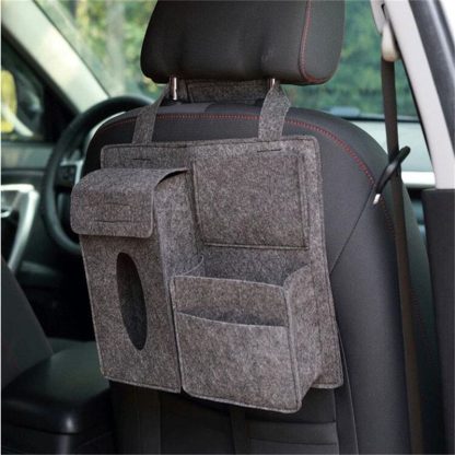 Multi-Function Felt Car Seat Back Organizer - Image 3