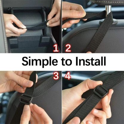 Large-Capacity Car Seat Mesh Organizer with Pet Barrier - Image 6