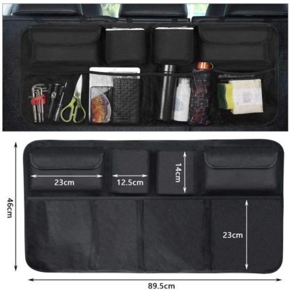 Universal Car Trunk Organizer with Adjustable Backseat Storage Bag - Image 3