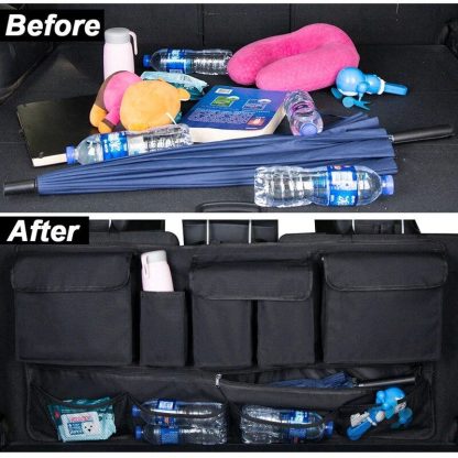 Universal Multi-Pocket Car Trunk Organizer with Waterproof Oxford Cloth Design - Image 3