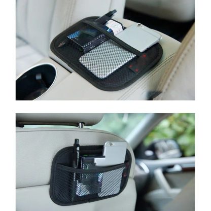 Universal Car Storage Net Pocket: Mobile Phone & Gadget Organizer - Image 5