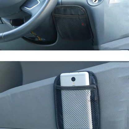 Universal Car Storage Net Pocket: Mobile Phone & Gadget Organizer - Image 6